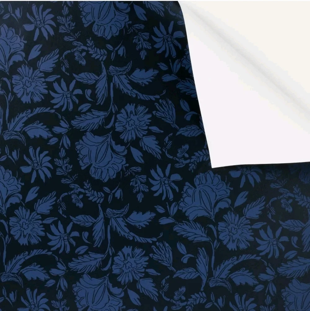 Threshold - Floral Striped Navy Wallpaper